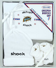 WNBA Basketball Detroit Shock Newborn Baby Vintage Three Piece Gift Set