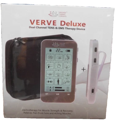 MASSAGE THERAPY CONCEPTS VERVE DELUXE DUAL CHANNEL TENS & EMS THERAPY DEVICE - Image 1 of 4