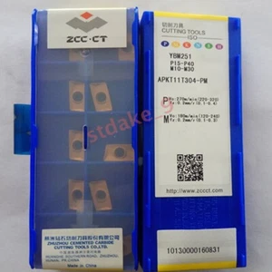 10pcs APKT11T304-PM YBM251 ZCC Cutting Tools CNC blade Carbide Inserts Original - Picture 1 of 1