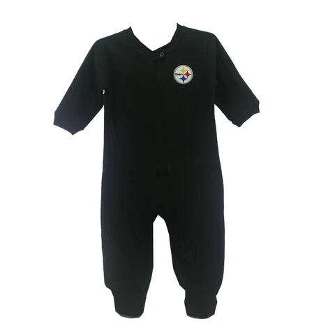 Pittsburgh Steelers NFL Apparel Infant Baby Size Pajama Sleeper Bodysuit New Tag Cover