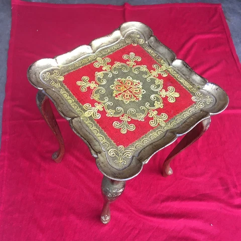 Middle Eastern Antique Side Table - Square - very good to excellent condition Cover