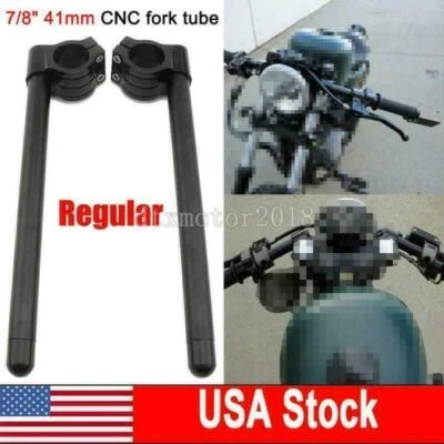 Guidões clip-on 41MM 7/8" para Suzuki SV650 SV650S 1999-2010 09 Bandit 400 600 - Imagem 1 de 4