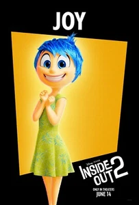 Inside Out 2 movie poster print  :  11 x 17 inches (Joy) - Picture 1 of 1