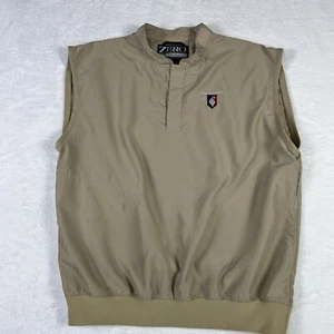 Zero Restriction Windstopper Vest Size L Beige Made In USA Royal Melbourne Stain - Picture 1 of 10