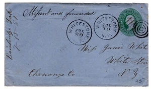 Bainbridge Dakota Territory (Brookings 1879-1884 R6) Missent & FWD Whitestone NY - Picture 1 of 4