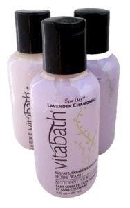 Lot 3 VITABATH Spa Day Lavender Chamomile Body Wash 2 oz - Picture 1 of 4