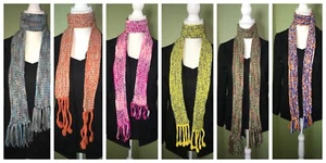 Handmade Crocheted Scarves Long and Skinny Scarf (#2) - Picture 1 of 32