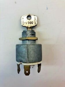 OEM ORIGINAL ALLARD Ignition Switch Keyed Stainless Bezel J1 J2 1946 47 48 49 50