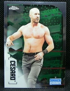 2020 Topps Chrome WWE BASE CARD #19 Cesaro SMACKDOWN - Picture 1 of 2