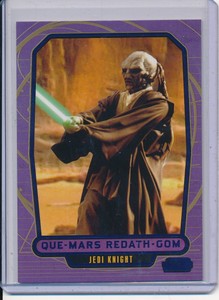  2013 TOPPS STAR WARS GALACTIC FILES SERIES 2 BLUE 316/350 QUE-MARS REDATH-GOM