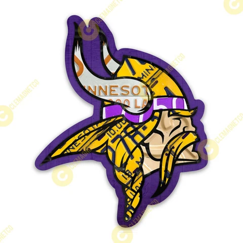 Minnesota Vikings VINYL MAGNET License plate design - NFL Vikings Fans Cover