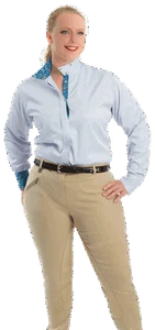 Plus Size Ladies Full Seat Cotton Knit Breeches - Picture 1 of 1