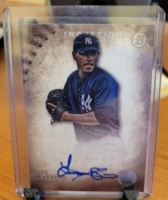 2015 Bowman Inception Prospect Autographs Luis Severino Rookie Auto #'d/99 - Image 1 of 2
