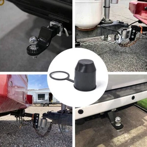 2Pcs Trailer Hitch Ball Tow Bar Cover Protection Cap 50mm For Caravan Tru$h - Picture 1 of 13