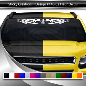 148-02 FLEUR DE LIS Decal Sticker Windshield Window Vinyl Graphic Banner Lys Car - Picture 1 of 4
