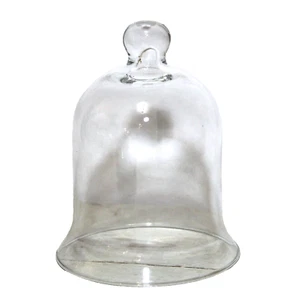 Clear Glass Cloche Bell Shape Dome Knob Finial - Picture 1 of 6