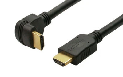 0,5m HighSpeed HDMI Kabel + Ethernet Winkel Stecker FULL HD 3D HDTV für LCD TV - Bild 1 von 2