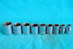 craftsman usa 3/8 drive socket set 9 piece 6 point sae 13/16  to 5/16 - Bild 1 von 1