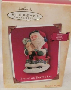 Hallmark 2004 - sentado en el regazo de Santa - graba la voz de tu hijo - como nuevo en caja - Imagen 1 de 1