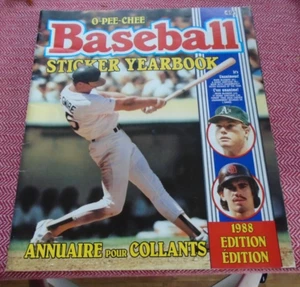 Opee-Chee Baseball Sticker Album  1988 Mark McGwire  COVER MLB OPC Rookie Year - Picture 1 of 2