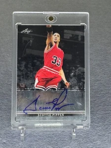 2012-13 LEAF METAL ON CARD AUTO SCOTTIE PIPPEN Chicago Bulls - Picture 1 of 2
