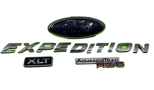 2005 2006 Ford Eexpedition Xlt Advancetrack Rear Trunk Emblem Logo Badge Set - Picture 1 of 16