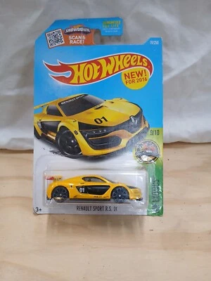 2016 Hot Wheels RENAULT SPORT R.S. 01 #79 yellow- HW Exotics 9/10 - Image 1 of 4