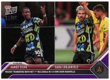 2023 Topps Now MLS Xande Silva Saba Lobjanidze Atlanta United Purple /25 #178