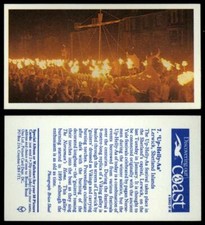 Up-Helly-Aa #7 Discovering Our Coast 1989 Brooke Bond Tea Card