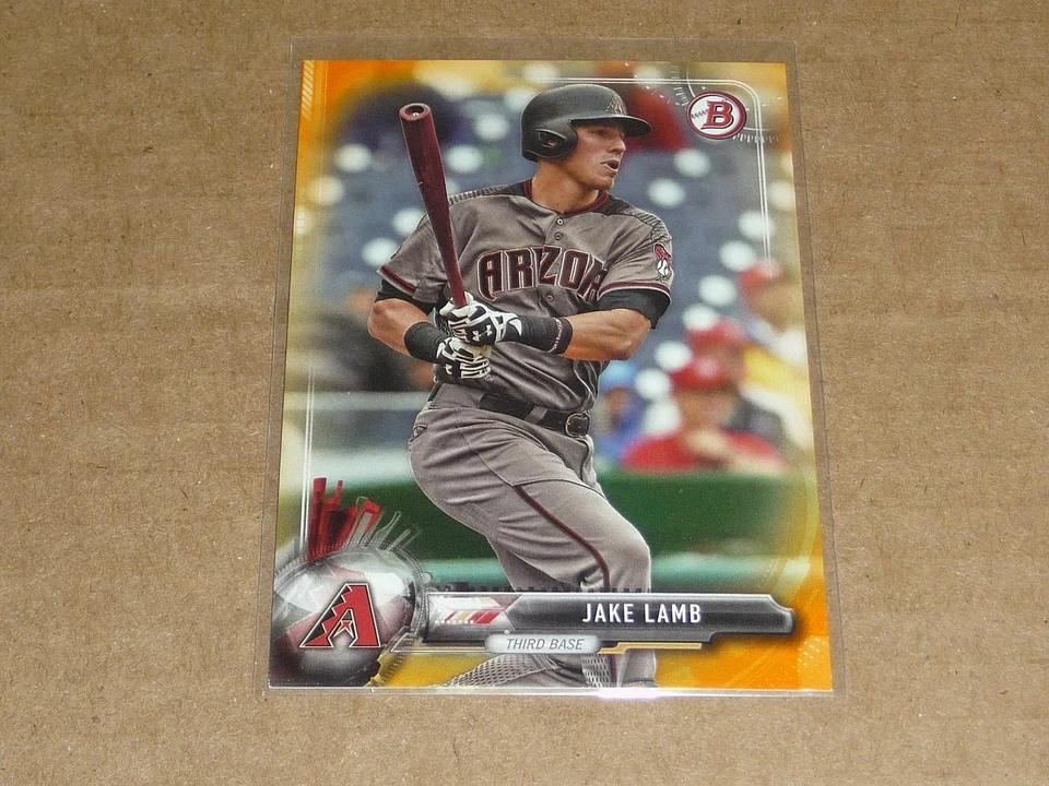 2017 Bowman JAKE LAMB ORANGE PARALLEL DIAMONDBACKS /25 S174 - Image 1 of 1