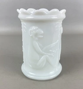 RARE EAPG Duncan & Sons "MONKEY" White Opalescent Glass Spooner - Picture 1 of 3