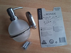 Seifenspender Haceka, Glas, rund, unbenutzt - Bild 1 von 4