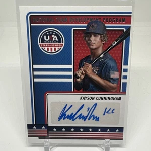 Kayson Cunningham 2023 Panini EE. UU. Estrellas y Rayas Automático NTDP-KC 2025 Diamondbacks - Imagen 1 de 3