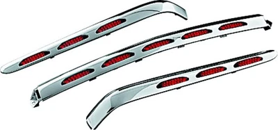 Lente roja cromada moldeada de maletero LED Kuryakyn para 01-10 GL1800 3201 Foto 1 de 3
