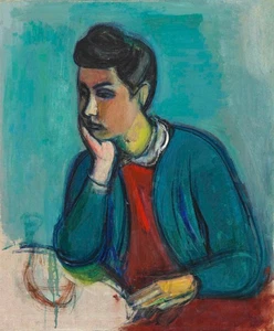 Rudolf Levy - Bildnis von Nanda, Florenz, 1941, 72,5 x 60 cm - Bild 1 von 1