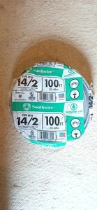 Southwire Type Uf-B With Ground 600 Volts 14/2  100 Ft - Picture 1 of 3