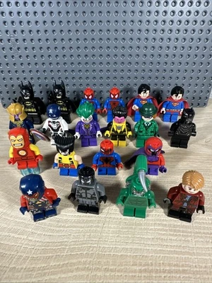 LEGO DC Marvel Super Heroes Minifiguras Lote Spider-Man Escorpión Superman Batman Foto 1 de 4