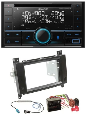 Kenwood CD 2DIN DAB USB MP3 Bluetooth Autoradio für Mercedes Viano Vito 06-14 sc - Bild 1 von 4