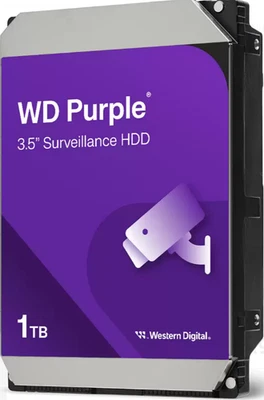 HDD WD Purple 1TB Surveillance CCTV, 3.5" SATA Hard Drive Disk 24/7 Recording - Image 1 of 2