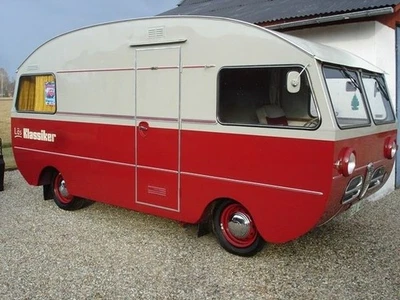 SAAB 92H Motorhome (1963) 1/87 64 43 32 24 25 18 Tamiya Hot Wheels Minichamps - Image 1 of 4