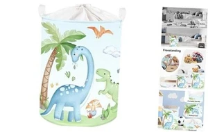 Dinosaurs Baby Laundry Hamper Collapsible Clothes Kids Storage Basket Palm - Picture 1 of 8