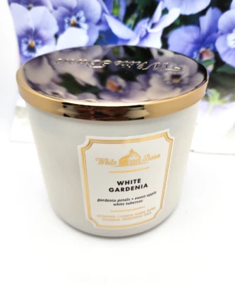 Bath and Body Works 3 Wick Candle White Barn Candle Holiday  Fall & Glitter Bag - Image 1 of 4