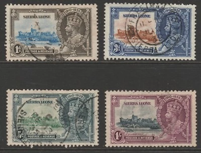 Sierra Leone GV 1935 Set Del Giubileo D'Argento Sg181-184 Usato - Immagine 1 di 2