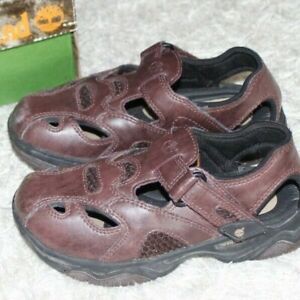 Timberland Kinder Schuhe Leder braun gr.28 Sandalen Neuwertig