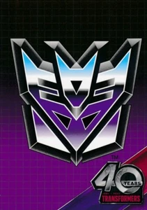 #110 CHECKLIST DECEPTICON LOGO 2024 Dynamite Transformers 40th Anniversar GLOSSY - Picture 1 of 2