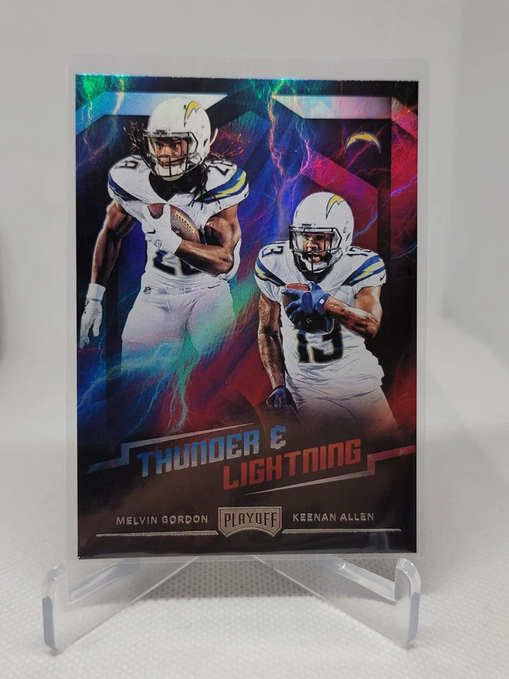2018 Panini Playoff Thunder & Lightning Melvin Gordon / Keenan Allen #6 C3B - Image 1 of 1
