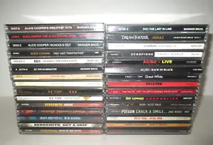 Hard Rock CD Lot (30) Dio - Scorpions - Alice Cooper - Great White - AC/DC -KISS - Picture 1 of 11