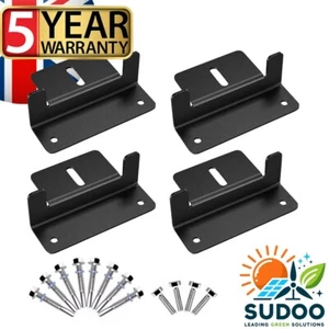 4 x Solar Panel Z Bracket Mounting with Stainless Fixings Caravan Roof motorhome - Picture 1 of 9