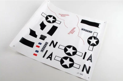 Dekorbogen Naßschiebebild Flugmodell Thunderbolt P-47 Ersatzteil Hype 025-1047 - Bild 1 von 3