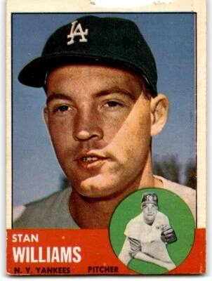 1963 TOPPS STAN WILLIAMS NEW YORK YANKEES #42 - Image 1 of 2